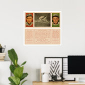 Evers Slides Safely Cubs Baseball 1912 Poster (Thuiskantoor)