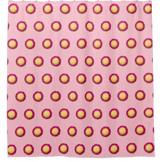 Eversustainable Flower Seamless Pattern op Douchegordijn (Voorkant)