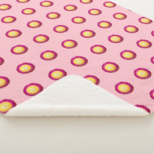 Eversustainable Flower Seamless Pattern op Sherpa Deken (3/4)