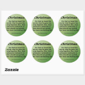 Eversustainable Kerstmis John 3-16 Ronde Sticker (Vel)