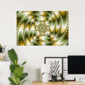 Everswirl - Mandelbrot Fractal Poster (Thuiskantoor)