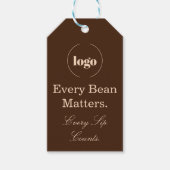 Every Bean Matters Coffee Logo Gift Tag Cadeaulabel (Voorkant)