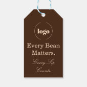 Every Bean Matters Coffee Logo Gift Tag Cadeaulabel (Achterkant)