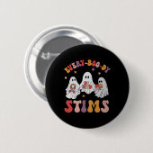 Every-boo-dy Stims Funny Autism Ghost Halloween Sp Ronde Button 5,7 Cm (Voorkant /achterkant)