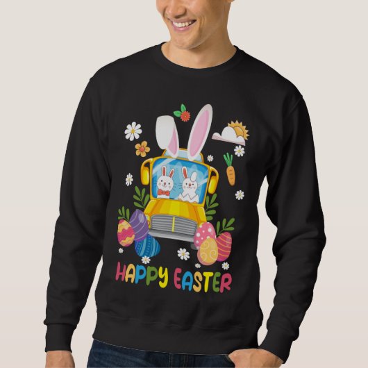 Every Bunny s Favorite School Bus Driver Happy Eas Trui (Voorkant)
