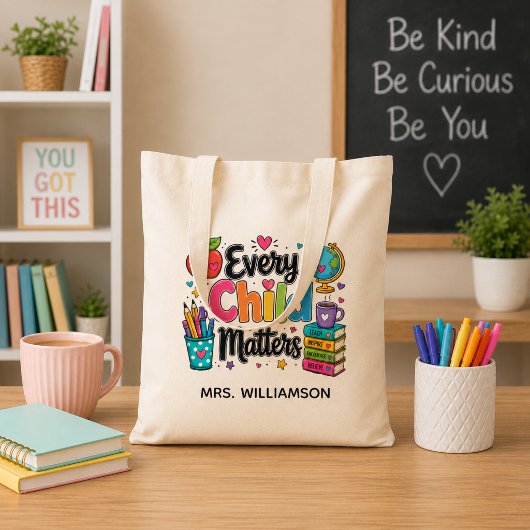 Every Child Matters Monogram Leraar Tote Bag