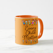 Every Child Matters Orange Awareness  Mug Mok (Voorkant rechts)