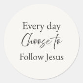Every Day Choose to Follow Jesus Sticker (Voorkant)