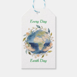 Every Day Earth Day Floral Globe With Hands Cadeaulabel