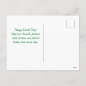 Every Day Earth Day Floral Globe With Hands Feestdagenkaart (Achterkant)