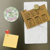 Every Day Has Blessings Floral Hummingbird Magneet