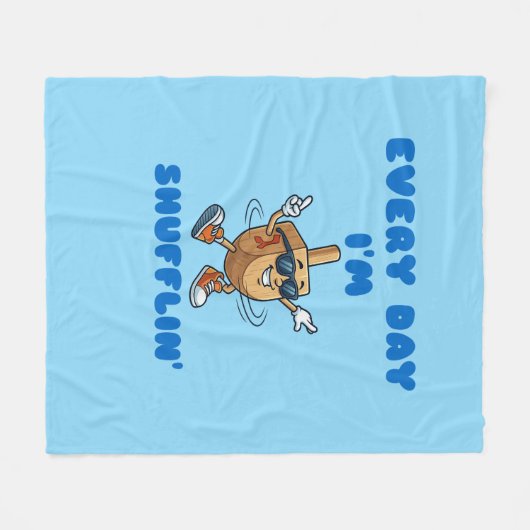 Every Day I'm Shufflin Fleece Blanket (Voorkant (Horizontaal))