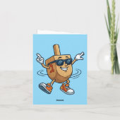 Every Day I'm Shufflin Hanukkah Card (Achterkant)