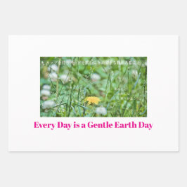 Every Day is a Gentle Earth Day  ペーパーバッグ Inpakpapier Vel