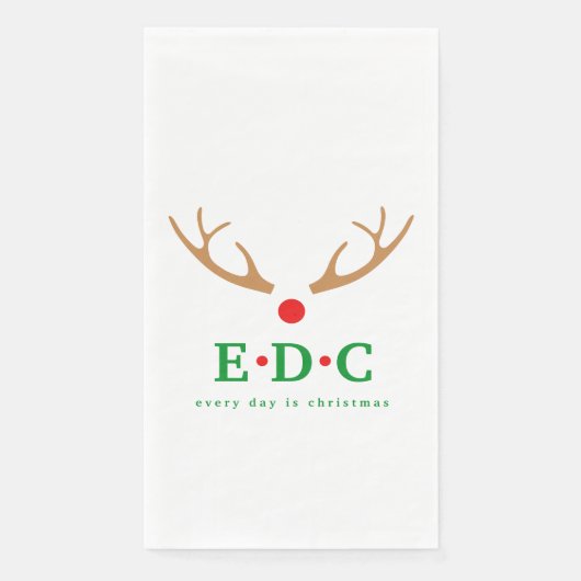 Every Day is Christmas Guest Towels Servet (Voorkant)