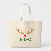 Every Day is Christmas Large Tote Grote Tote Bag (Voorkant)