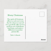 Every Day is Christmas Postcard Briefkaart (Achterkant)