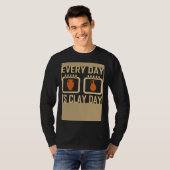 Every Day Is Clay Day Pottery Fan Quote T-shirt (Voorkant volledig)