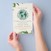 Every Day Is Earth Day Party Event Invitation Flyer (Hand)