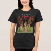 Every Day is Women's Day | Hands and flowers Tri-Blend Shirt (Voorkant)