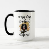 Every Dog Is a Lion at Home – Custom Dog Photo Mok (Links)