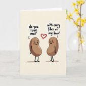 Every Fiber Of My Bean Love Card Kaart (Gele Bloem)