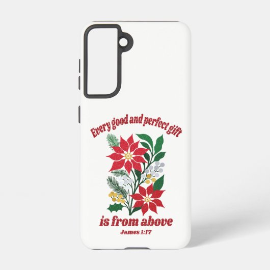 Every Good and Perfect Gift – James 1:17 Christmas Samsung Galaxy Hoesje (Achterkant)