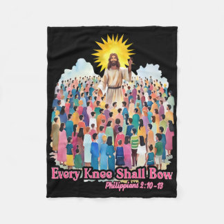 Every Knee Shall Bow Christian Easter Day  Fleece Deken