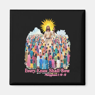 Every Knee Shall Bow Christian Easter Day  Magneet