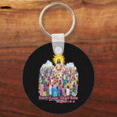 Every Knee Shall Bow Christian Easter Day  Sleutelhanger (Voorkant)