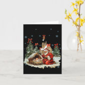 Every Knee Shall Bow Funny Nativity Scene Christma Kaart (Gele Bloem)