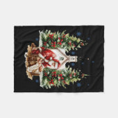 Every Knee Shall Bow Religious Christian Santa Chr Fleece Deken (Voorkant (Horizontaal))