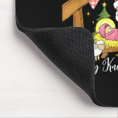 Every Knee Shall Bow Santa Christmas Nativity Scen Muismat (Hoek)