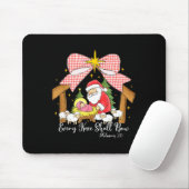 Every Knee Shall Bow Santa Christmas Nativity Scen Muismat (Met muis)