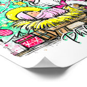 Every Knee Shall Bow Santa Christmas Nativity Scen Poster (Hoek)