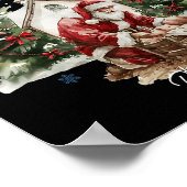 Every Knee Shall Bow Santa Christmas Nativity Scen Poster (Hoek)