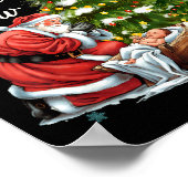 Every Knee Shall Bow Santa Christmas Nativity Scen Poster (Hoek)