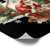 Every Knee Shall Bow Santa Christmas Nativity Scen Poster (Hoek)