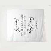 “Every Love Story Is Beautiful” Elegant Wedding  Wandkleed (Voorkant (horizontaal))