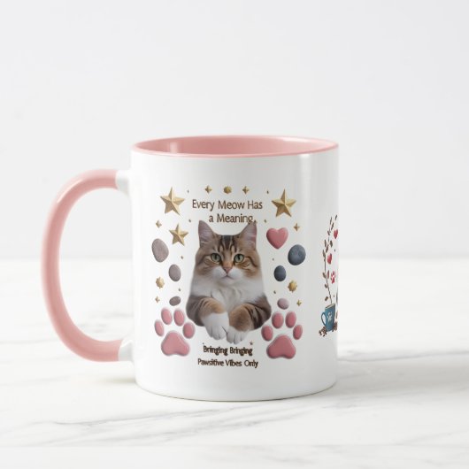 Every Meow Matters – 11 oz Combo Mok met Pawsitiv (Links)