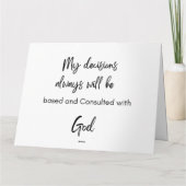 Every minuutje, every hour is a new opportunity to kaart (Achterkant)