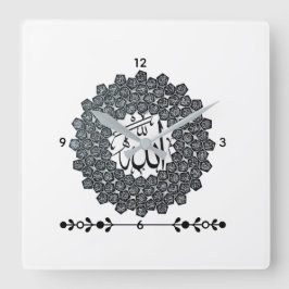 Every moment mallers Wall Clock Vierkante Klok