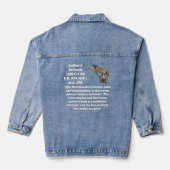 Every person’s body is inviolate by RoseWrites Denim Jacket (Achterkant)
