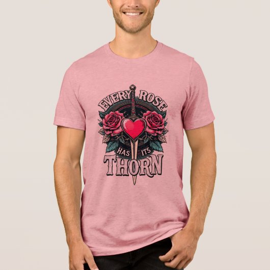 Every Rose Has Its Thorn Tri-Blend Shirt (Voorkant)