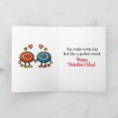 Every Round is Better | Disc Golf Valentine's Day Kaart (Binnen)