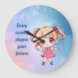 Every second shapes your future grote klok