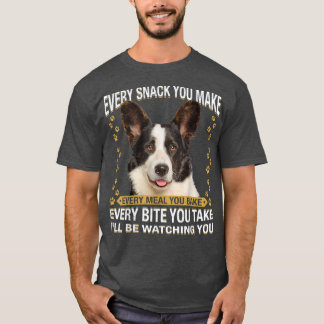 Every Snack You Make Funny Corgi Dog Mom, Dog Dad T-shirt