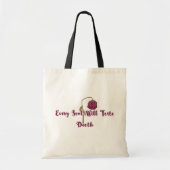 Every Soul Will Taste Death Gothic Withered Rose Tote Bag (Voorkant)