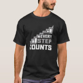Every Step Counts Typography T-shirt Design (Voorkant)