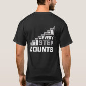 Every Step Counts Typography T-shirt Design (Achterkant)